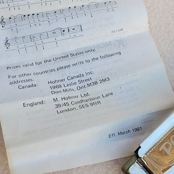 Hohner Pocket Pal Harmonica - Picture 11 of 14